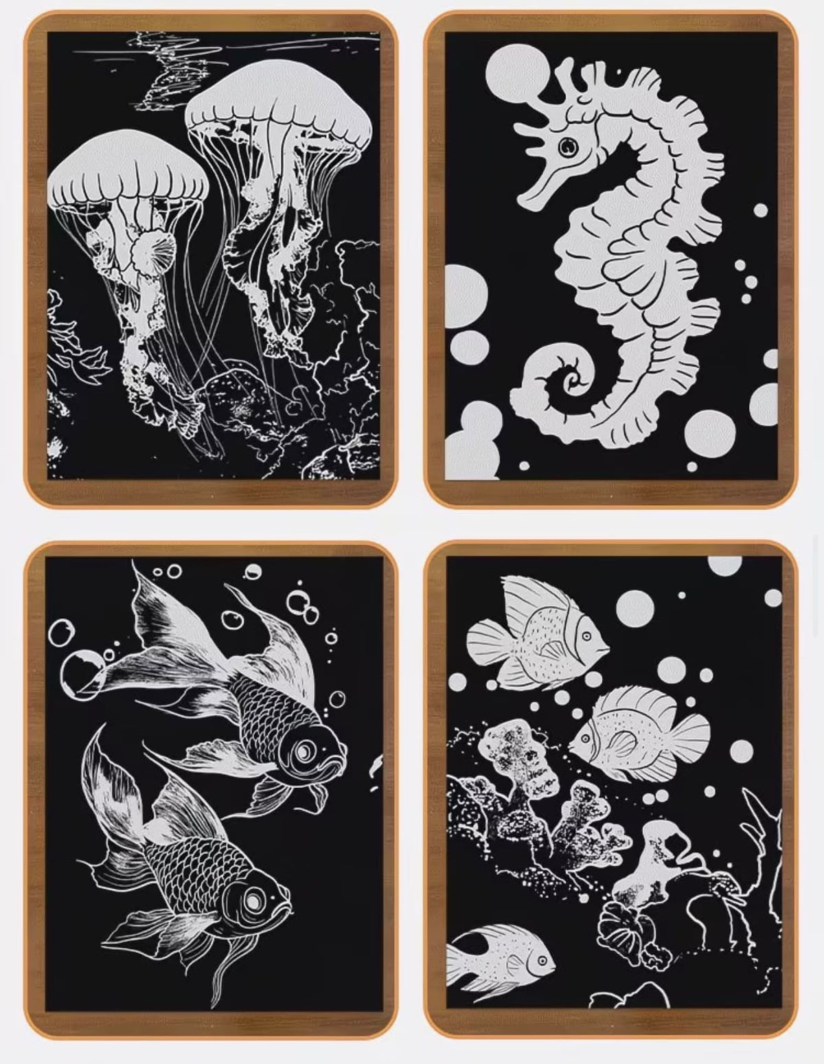 Luminous Wildlife Scratch Board (Choose Your Theme)