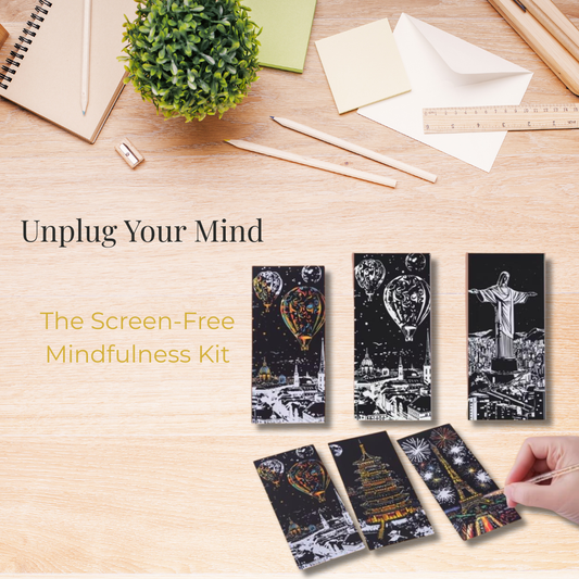 Aesthetic Scratch Art Bookmark Set (12-Piece Kit)