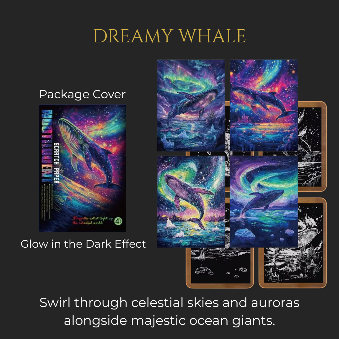 Luminous Wildlife Scratch Board (Choose Your Theme)