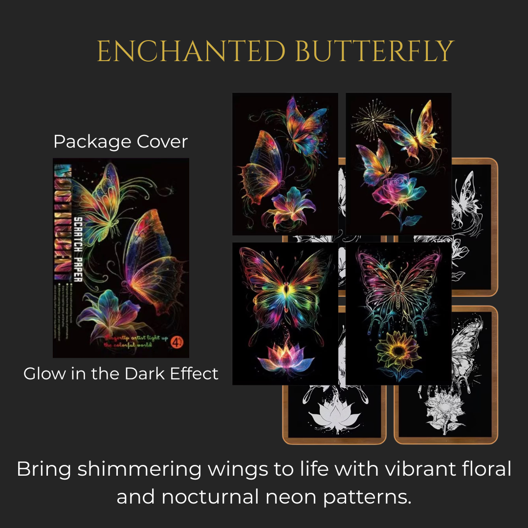 Luminous Wildlife Scratch Board (Choose Your Theme)