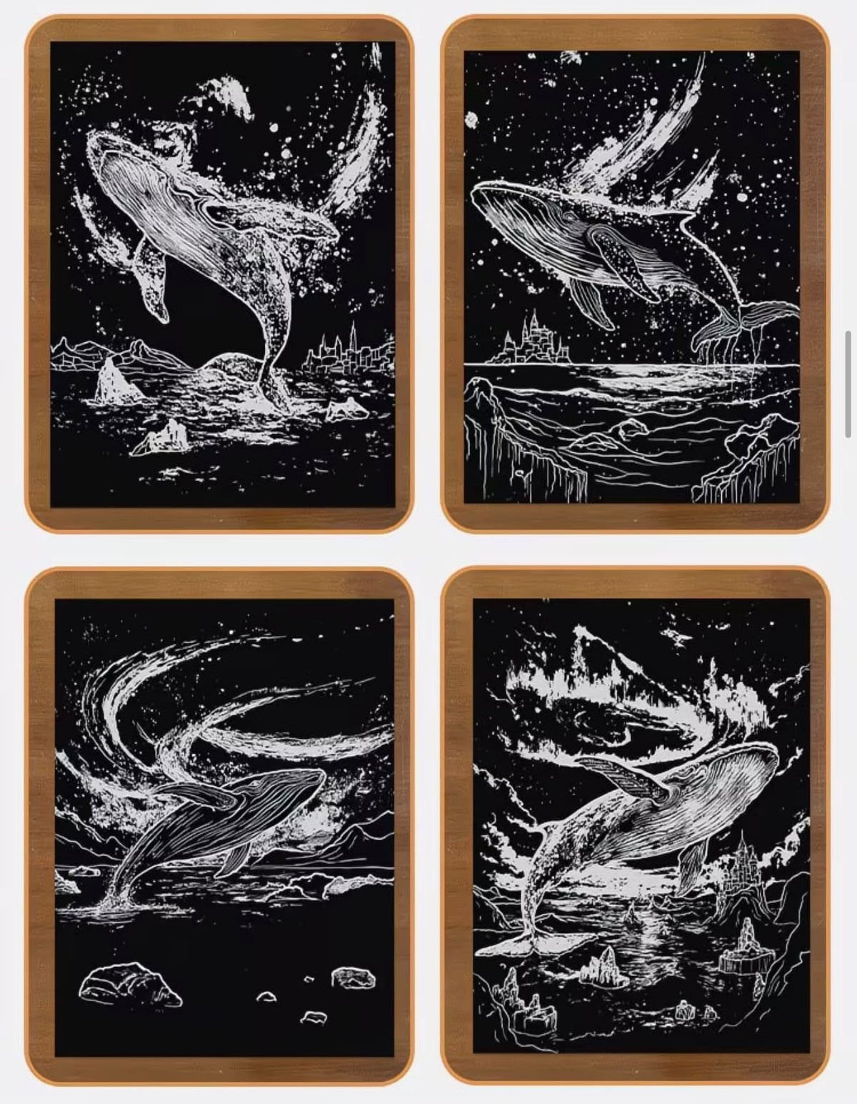 Luminous Wildlife Scratch Board (Choose Your Theme)